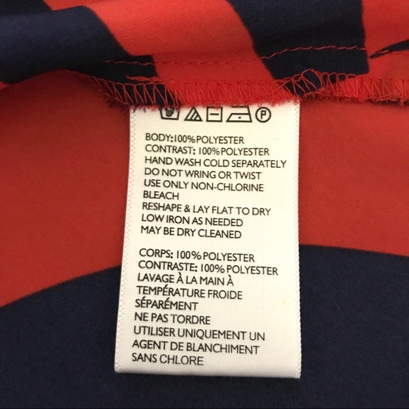 UO Silence & Noise Red & Blue Dress - Picture 8 of 8